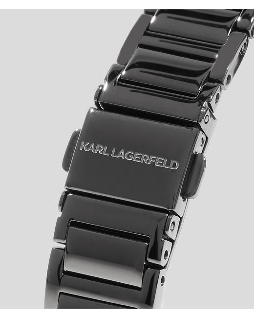 Montre Carrée Avec Logo Karl Karl Lagerfeld en coloris Gray