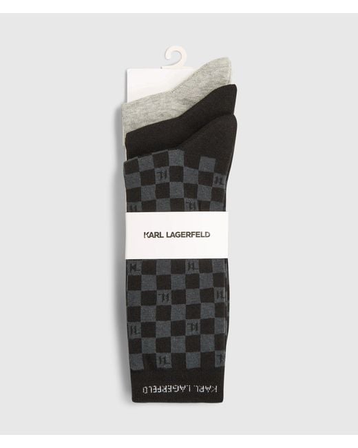 Karl Lagerfeld White Logo Socks for men