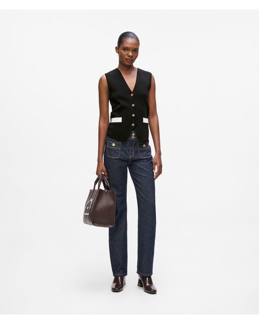 Karl Lagerfeld Black Karl Dna Waistcoat