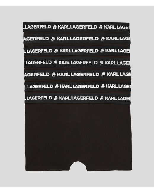 Karl Lagerfeld Black Logo-Waistband Boxers (Set Of Seven) for men