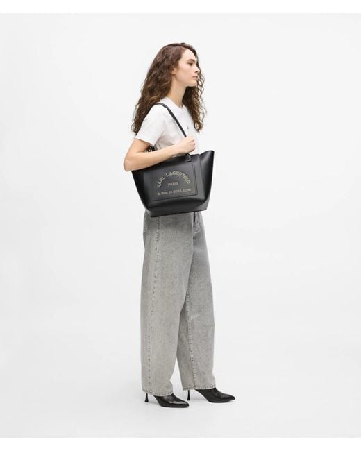 Karl Lagerfeld Black K/Daily Medium Tote Bag