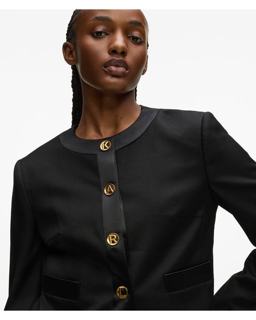 Veste Avec Lettres Karl Dna, Femme, Taille Karl Lagerfeld en coloris Black