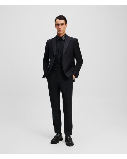 Karl Lagerfeld Jacke Mit Stehkragen, Herren, Größe in Black für Herren