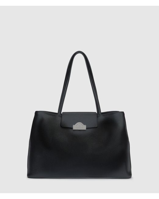 Karl Lagerfeld Black Rue St-Guillaume Metal Tote Bag