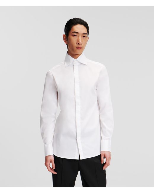 Karl Lagerfeld White Karl Essential Shirt for men