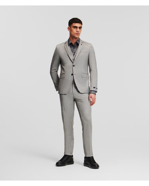 Karl Lagerfeld Gray Three-piece Suit for men