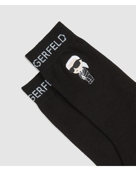 Karl Lagerfeld Metallic Ikon Socks – 3-Pack, Multicoloured