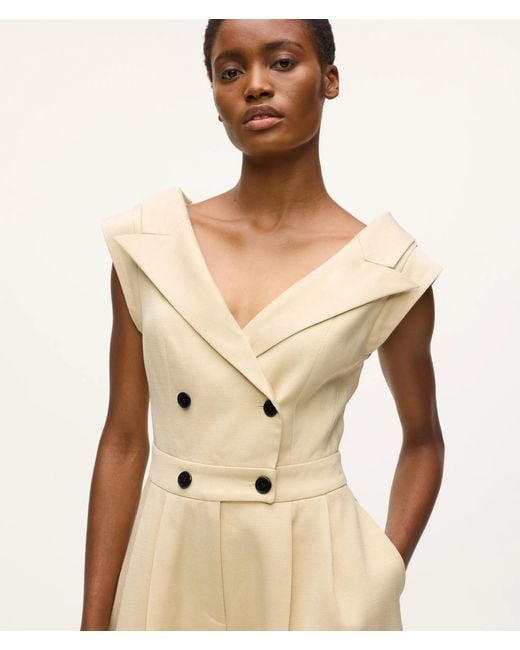 Karl Lagerfeld Natural Kl Studio Tailored Jumpsuit