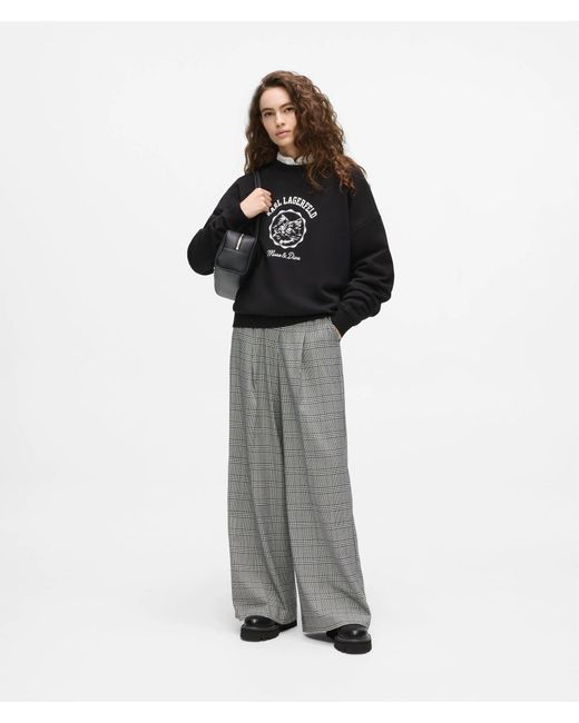 Karl Lagerfeld Black Ikon Choupette Muse Sweatshirt
