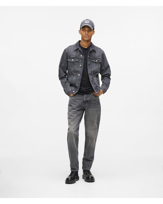 KL Jeans Gray Regular-Fit Denim Jacket for men