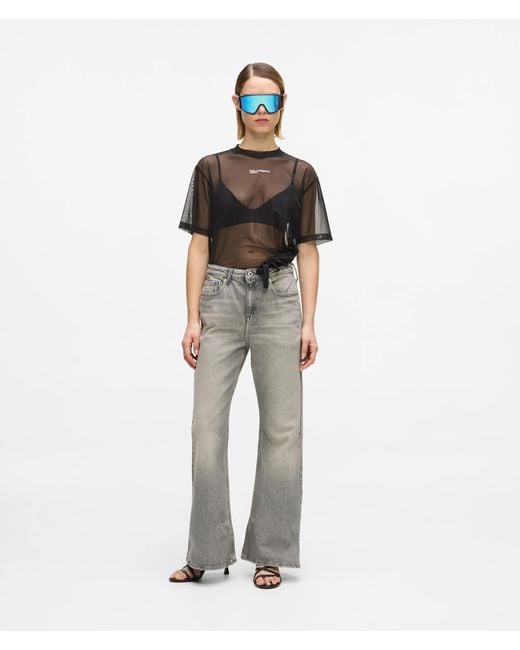 KL Jeans Multicolor High-Rise Flare Jeans