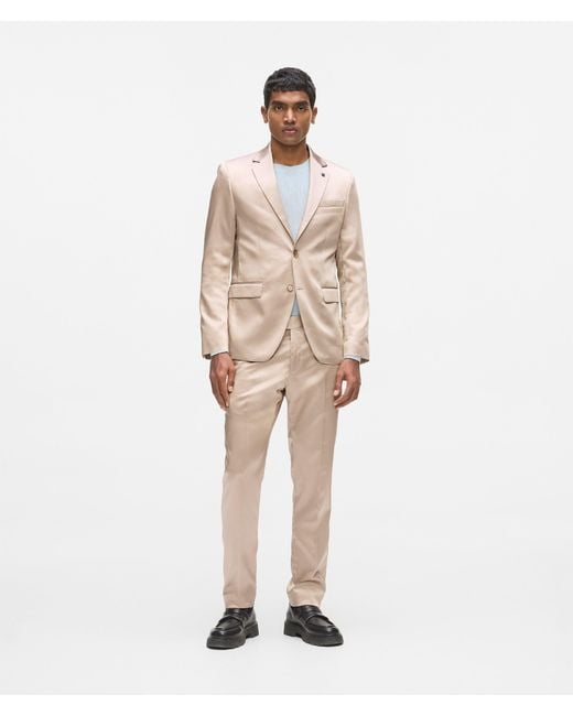 Karl Lagerfeld Natural Satin Pants for men