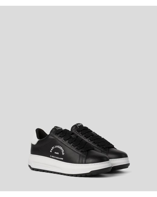 Karl Lagerfeld Black Rue St-guillaume Kapri Lug Sneakers for men