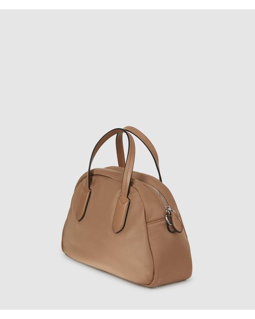 Karl Lagerfeld Brown Ikon Nylon Bowling Bag