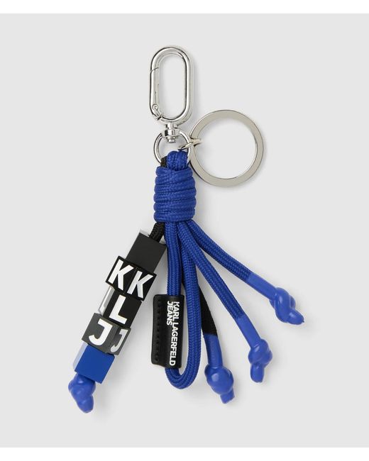 KL Jeans Blue Cord Keychain, Multicoloured for men