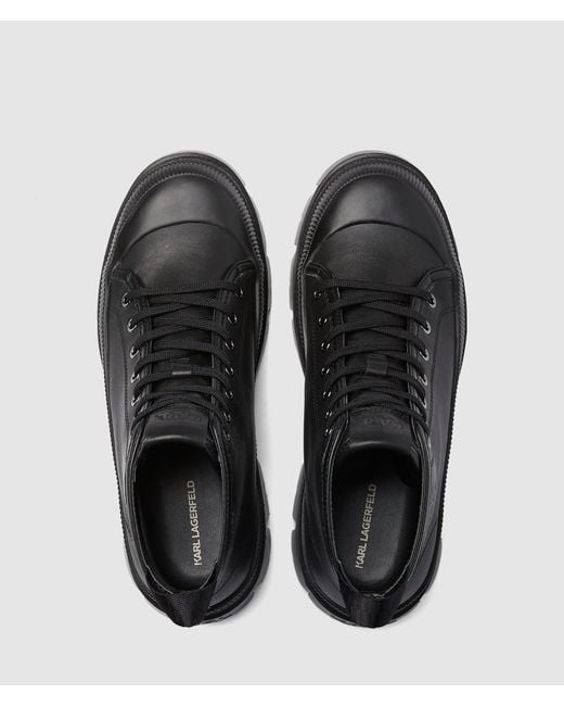 Karl Lagerfeld Black Trekka Maison Boots for men