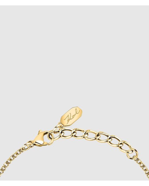 Karl Lagerfeld Metallic Multiple Heart Charm Bracelet