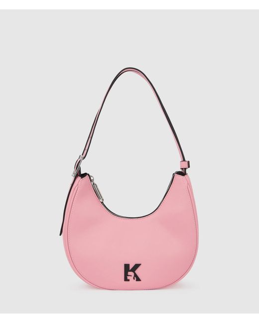 KL Jeans Pink Twin Strap Moon Bag