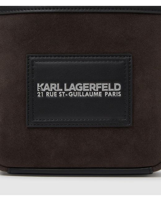Sac À Bandoulière Haut En Simili-Cuir K/Traveller, Homme, Taille Karl Lagerfeld pour homme en coloris Black