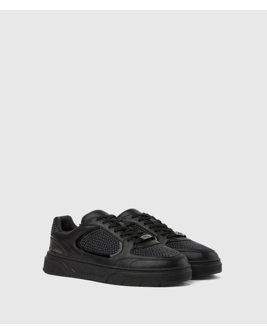 Karl Lagerfeld Black Kourtney Rhinestone Sneakers for men