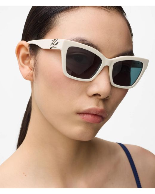 Karl Lagerfeld Green Autograph Cat Eye Sunglasses
