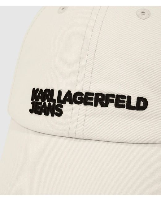 KL Jeans Natural Distressed Logo Cap for men