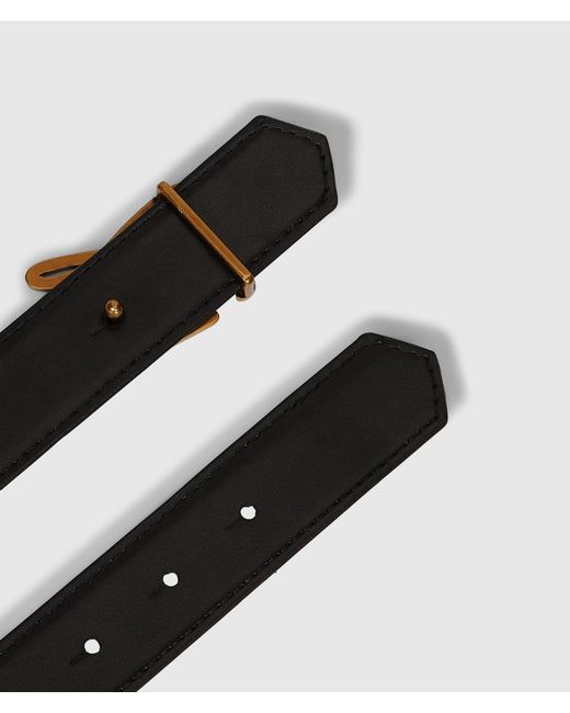 Karl Lagerfeld Black K/Autograph Medium Belt