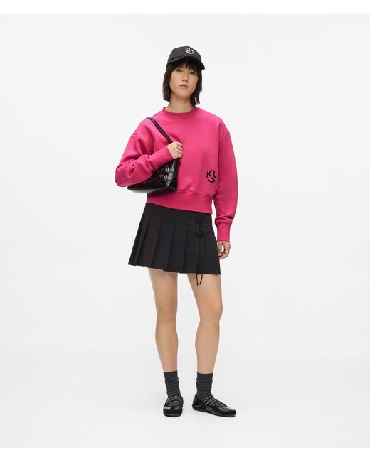 KL Jeans Red Monogram Sweatshirt