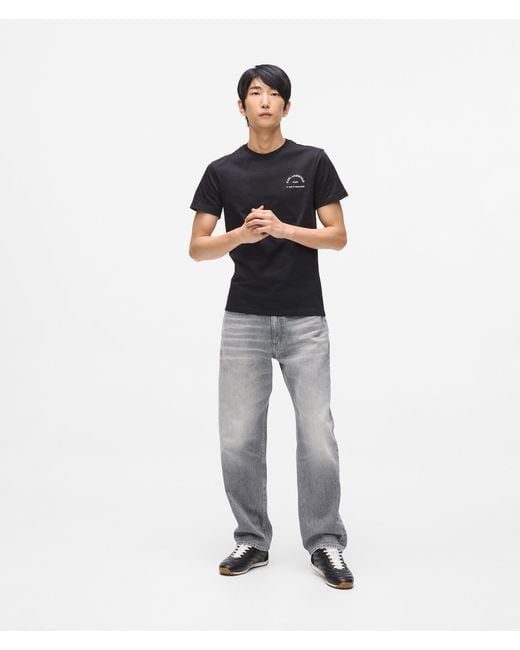 Karl Lagerfeld Black Rue St-Guillaume Slim T-Shirt for men