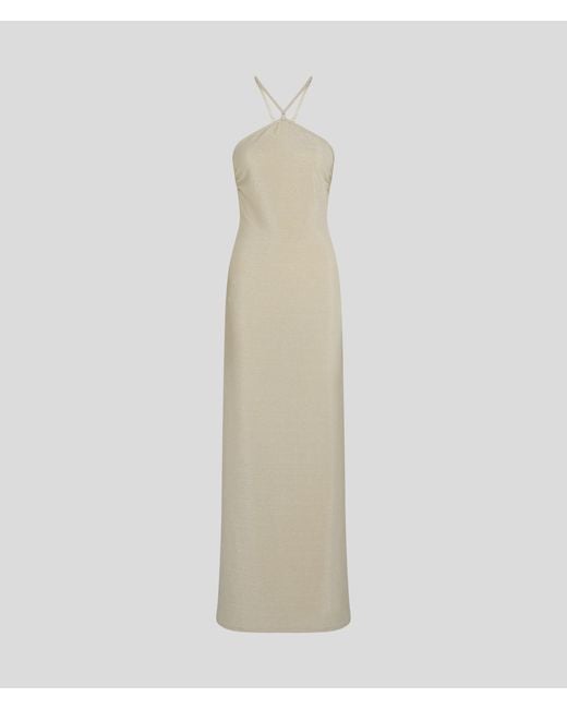 Karl Lagerfeld White Shimmer Beach Dress