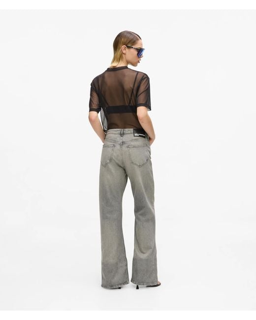 KL Jeans Multicolor High-Rise Flare Jeans