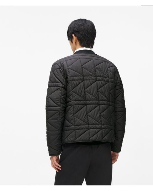 Karl Lagerfeld Black Lightweight Packable Jacket for men