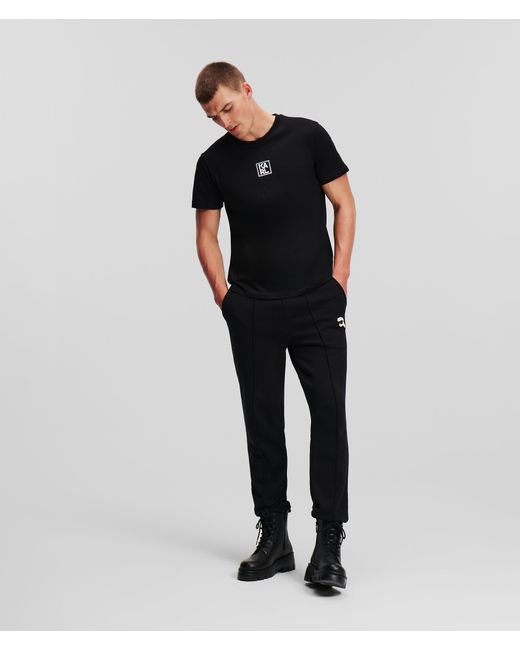 Karl Lagerfeld Black Athleisure Karl Logo T-shirt for men