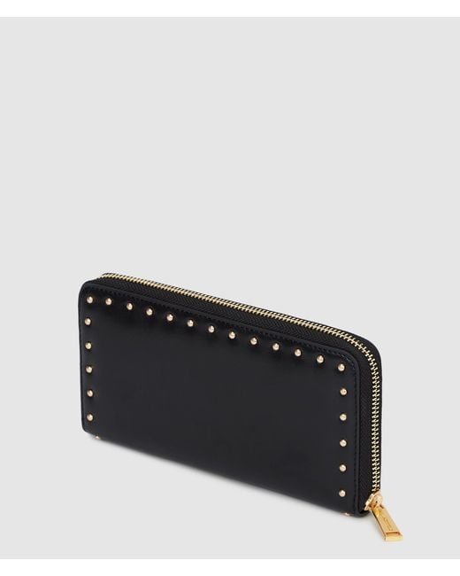 Karl Lagerfeld Black K/Ville Large Studded Wallet