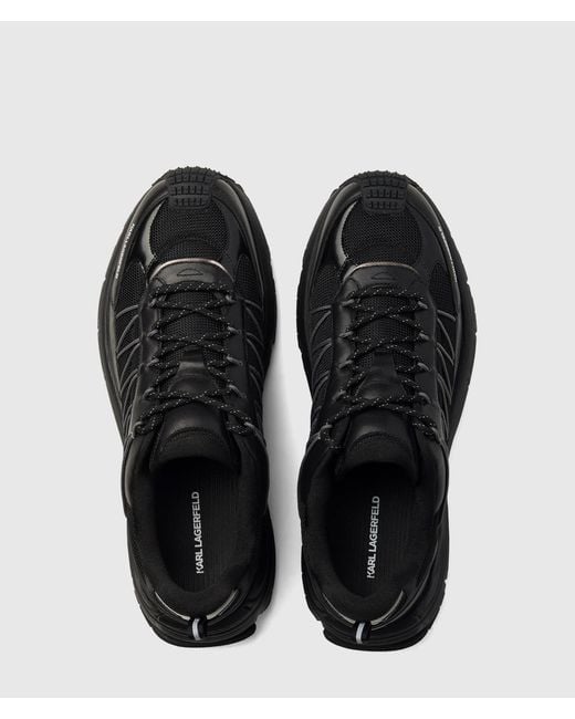 Karl Lagerfeld Black Orion Trail Low Sneakers for men