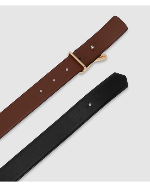 Karl Lagerfeld Brown K/Autograph Reversible Belt