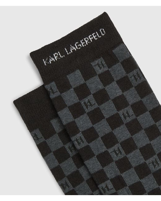 Karl Lagerfeld White Logo Socks for men