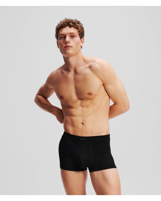 Karl Lagerfeld Hotel Karl Boxershorts Mit Metall-Lasche – 3Er-Set, Herren, Größe in Black für Herren
