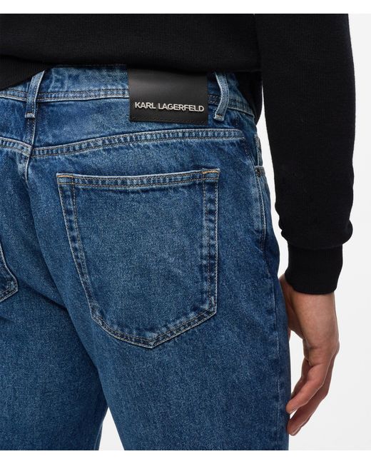 Karl Lagerfeld Blue Tapered Jeans for men