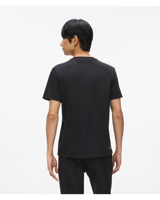 Karl Lagerfeld T-Shirt Mit Karl Dna-Nieten, Herren, Größe in Black für Herren