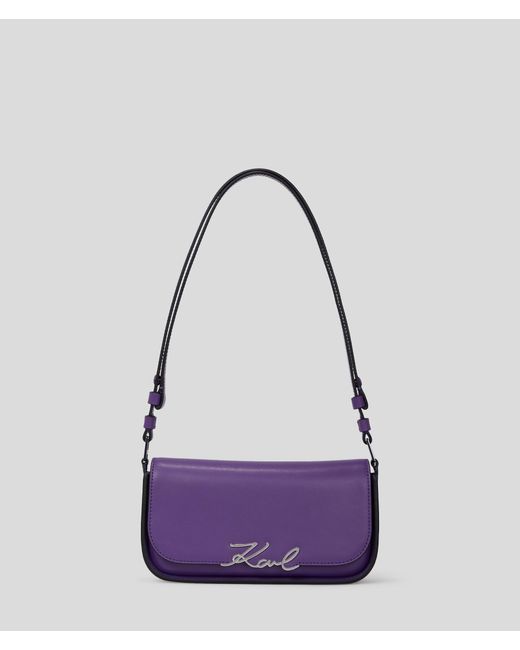 Sac Bandoulière Deux En Un K/signature Karl Lagerfeld en coloris Purple
