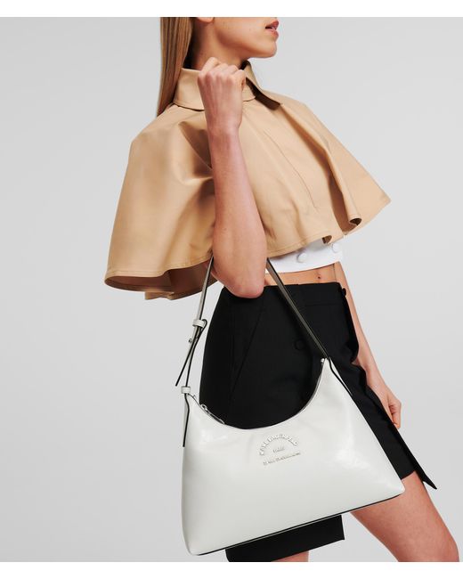Karl Lagerfeld White Rue St-guillaume Shoulder Bag