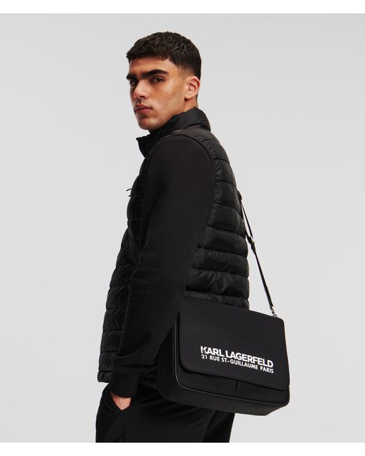 Karl Lagerfeld Black Rue St-guillaume Messenger Bag for men