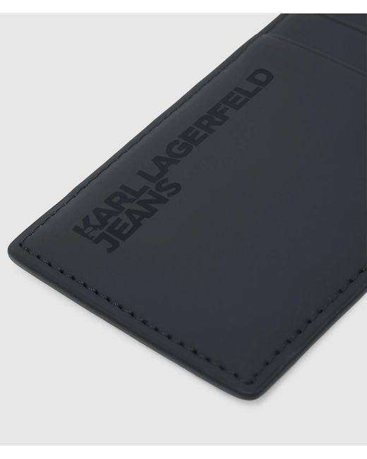 KL Jeans Gray Coated Cardholder for men