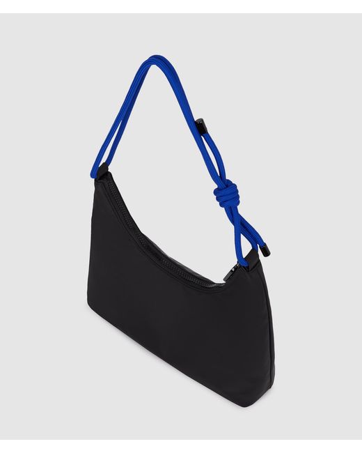 KL Jeans Black Cord Nylon Shoulder Bag