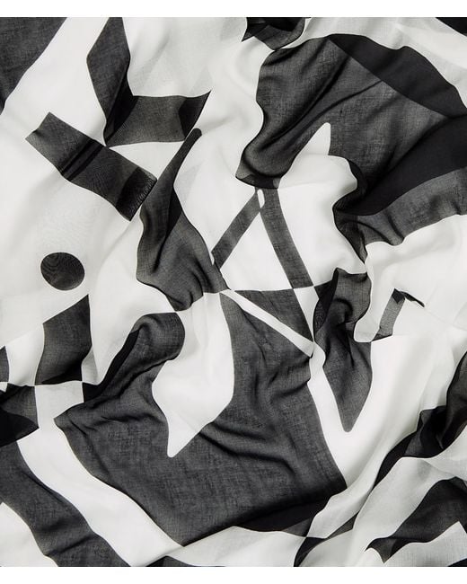Karl Lagerfeld Black K/Circle Modal Scarf