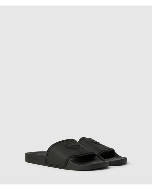 Karl Lagerfeld Black Ikon Nft Kondo Slides for men