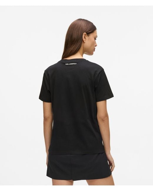 Karl Lagerfeld Black Portrait T-Shirt