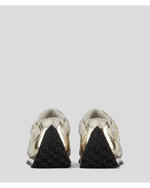 Karl Lagerfeld White Velocette Autograph-Sneaker Mit Overlay, Frau, Größe