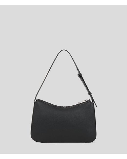Karl Lagerfeld Black Schultertasche Mit Klj-Logo Aus Metall, Frau, Größe